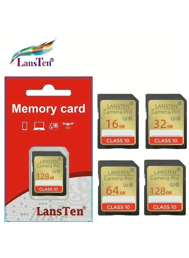 LansTen 16GB High Speed Memory Card Class 10 For 4K Video Camera Smartphone - Image 1