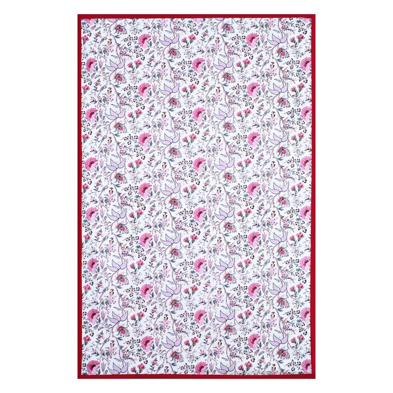 Texstylers Baby Pink Cotton 4 Seater Rectangular 40x60 Inches Center Table Cover Cloth Suitable for HomeLiving Room Stylish Table Dcor Purpose - Image 4