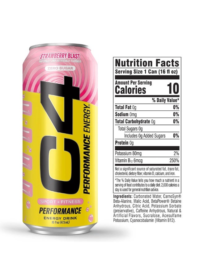 C4 مشروب الطاقة بنكهة الفراولة - Image 2