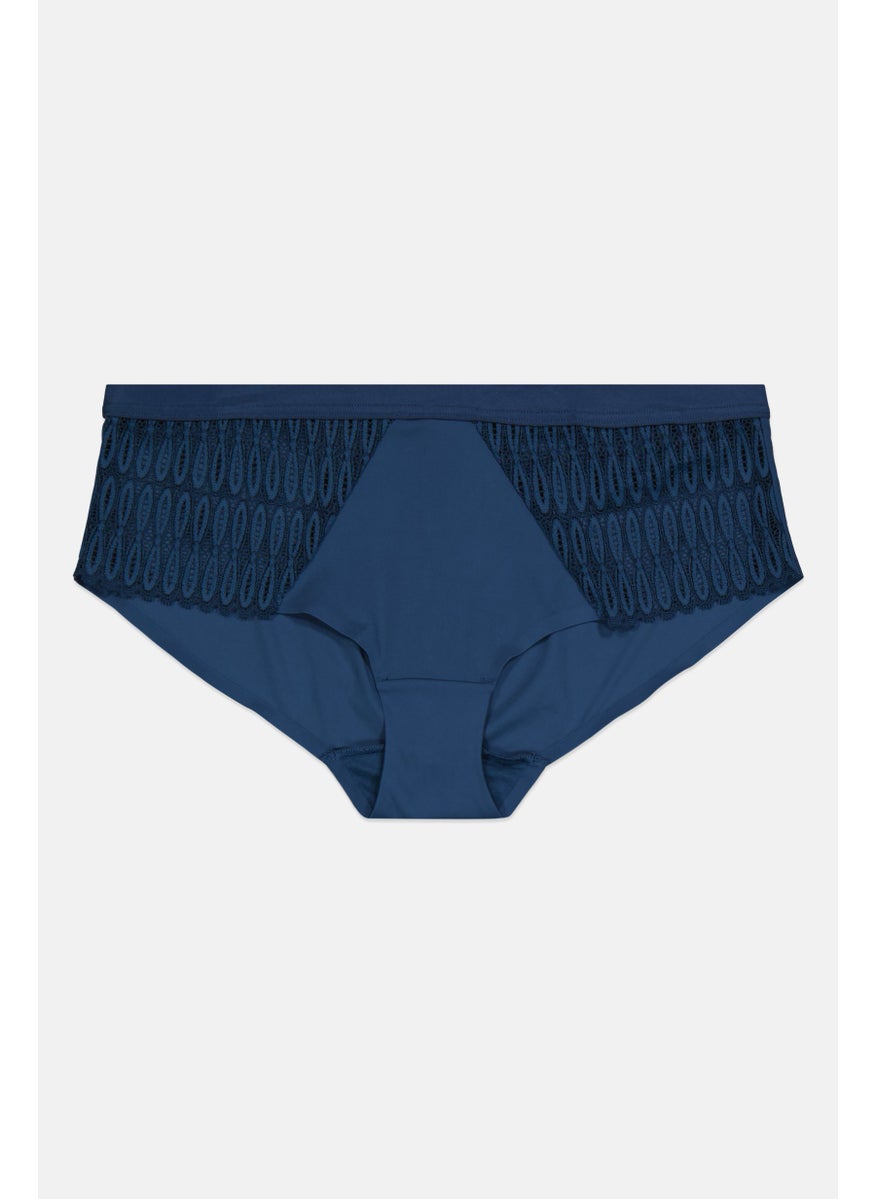 TRIUMPH Women Textured Pull On Panties, Navy  - Image 1