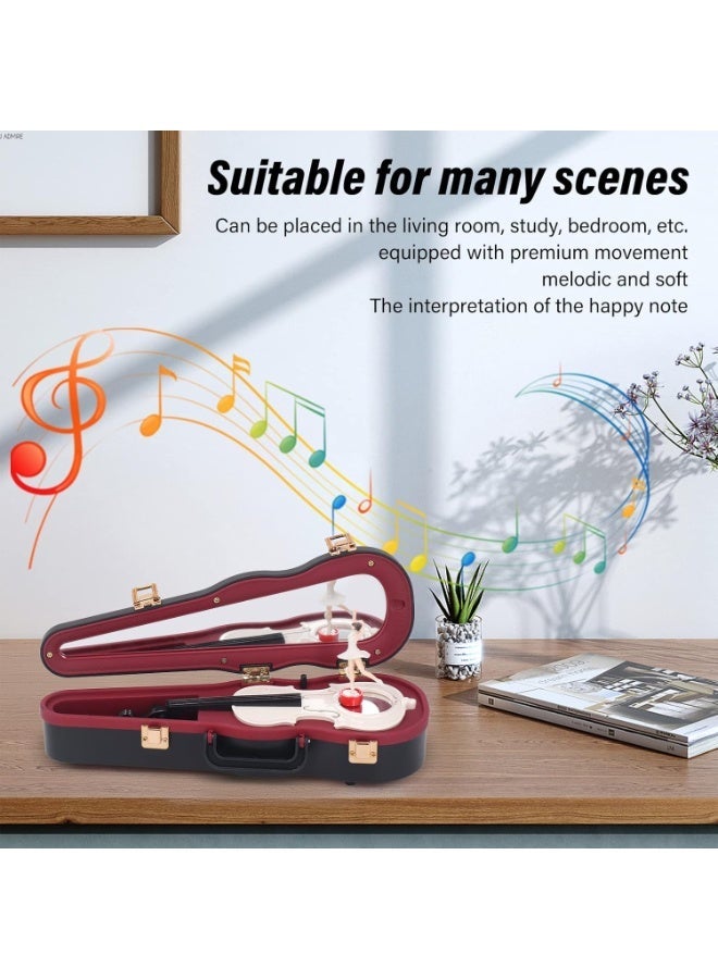 Enchanting Violin Musical Box - Rotating Ballerina & Classic Melody - Luxury Vintage Decor & Keepsake Gift for Her - Image 4