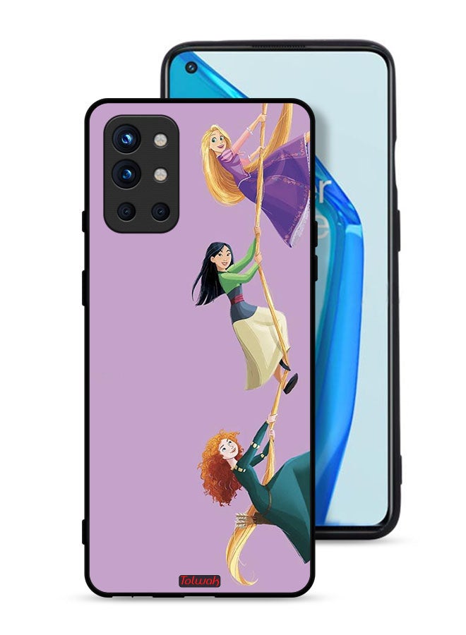 Tolwak OnePlus 9R 5G Protective Case Cover Girls Climbing Art - Image 1