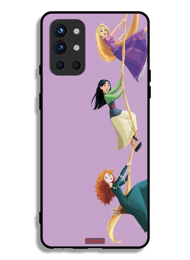 Tolwak OnePlus 9R 5G Protective Case Cover Girls Climbing Art - Image 2
