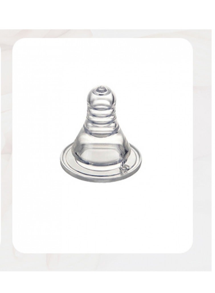 Bluejw Flexible Silicone Wide Neck Glass Nursing Bottle Heat Resistant Baby Bottles 2-in-1 Spout & Straw Sippy Cup with Detachable Handle- 120ml Leak Proof Baby Training Cup, Easy to Hold Grip, BPA Free Spill Proof Sipper Bottle for Kids 9 Months+ - Image 2