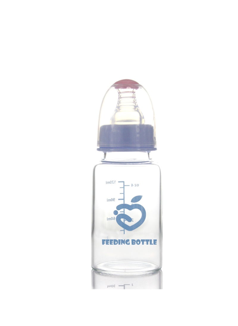 Bluejw - Flexible Silicone Wide Neck Glass Nursing Bottle Heat Resistant Baby Bottles - Image 1