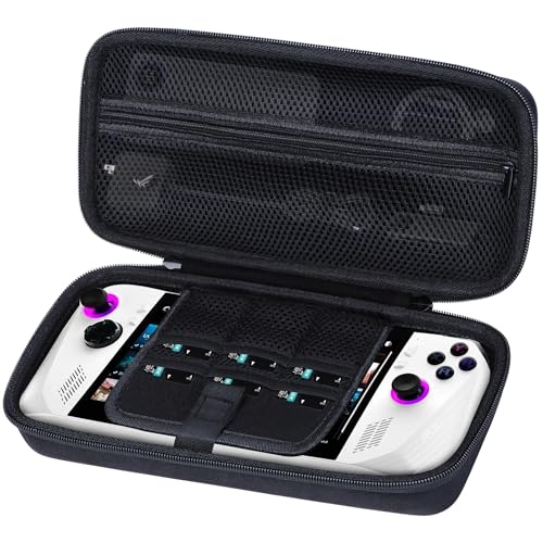 Lebakort Storage Case Compatible with ASUS ROG Ally X / ASUS ROG Ally Z1 / ASUS ROG Ally Z1 Extreme Gaming Handheld Console and Accessories (Black Case) - Image 2