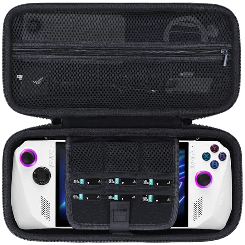 Lebakort Storage Case Compatible with ASUS ROG Ally X / ASUS ROG Ally Z1 / ASUS ROG Ally Z1 Extreme Gaming Handheld Console and Accessories (Black Case) - Image 1