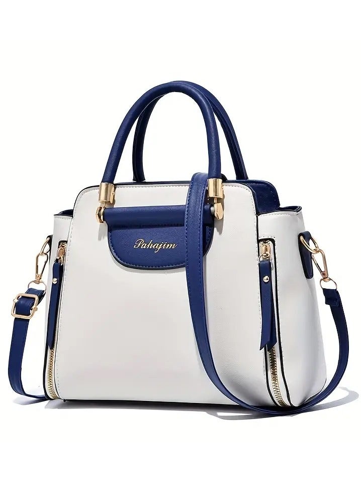 Pahajim Casual Shoulder Bag, PU Leather Large Capacity Handbag Tote Bag For Women - Image 2