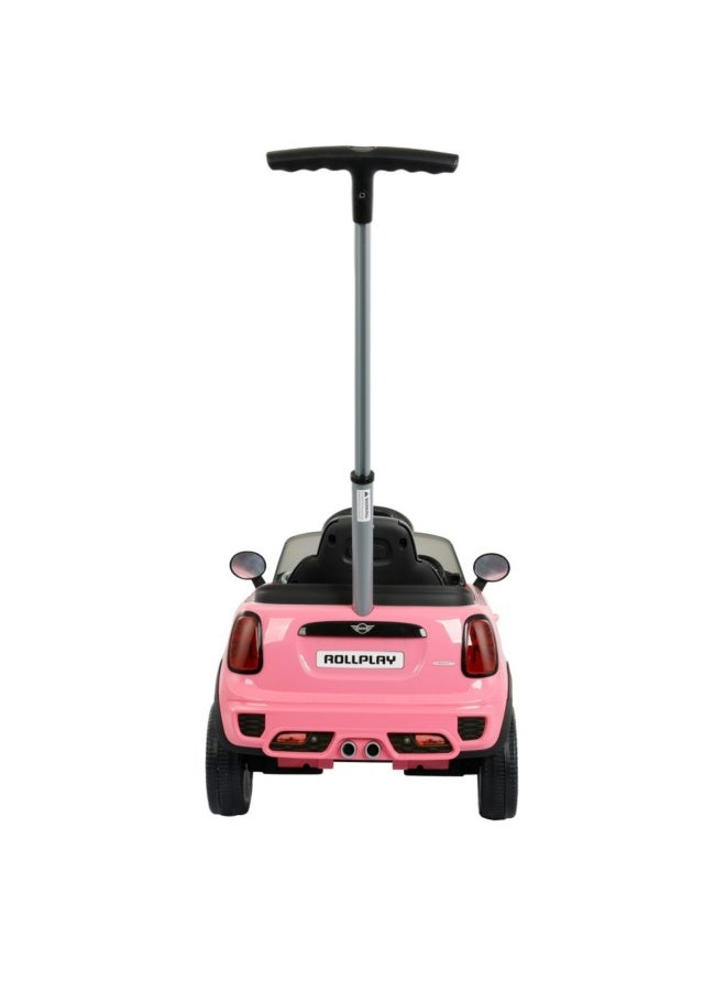 ROLLPLAY Rollpay Mini Cooper Play Push Car (80 cm, Pink) - Image 2