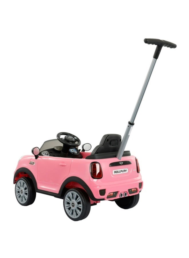 ROLLPLAY Rollpay Mini Cooper Play Push Car (80 cm, Pink) - Image 3