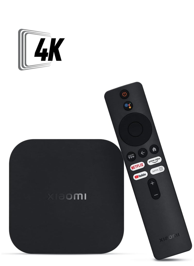 مي أميت - Mi Box S الجيل الثاني مدمج - Chromecast Android 4k Ultra HD+HDR صندوق التلفزيون الذكي مع مساعد Google - Image 1