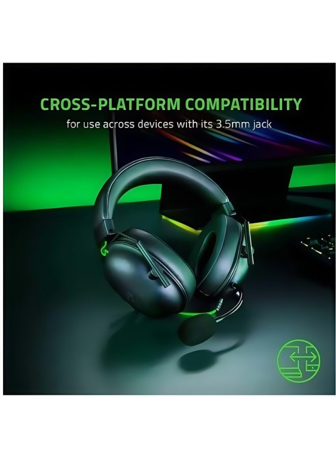 ريزر بلاكشارك V2 X Gaming Headset: 7-1 Surround Sound، 50mm Drivers، Memory Foam Cushion، من البتروكيماويات، (بي إس 4)، PS5، سويتش، إكس بوكس ون)، إكس بوكس Series । ق X موبايل، 3.5 ملم أوديو جاك، كلاسيتش بلاك - Image 5
