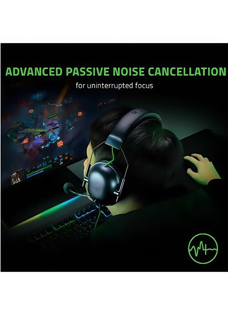 ريزر بلاكشارك V2 X Gaming Headset: 7-1 Surround Sound، 50mm Drivers، Memory Foam Cushion، من البتروكيماويات، (بي إس 4)، PS5، سويتش، إكس بوكس ون)، إكس بوكس Series । ق X موبايل، 3.5 ملم أوديو جاك، كلاسيتش بلاك - Image 4