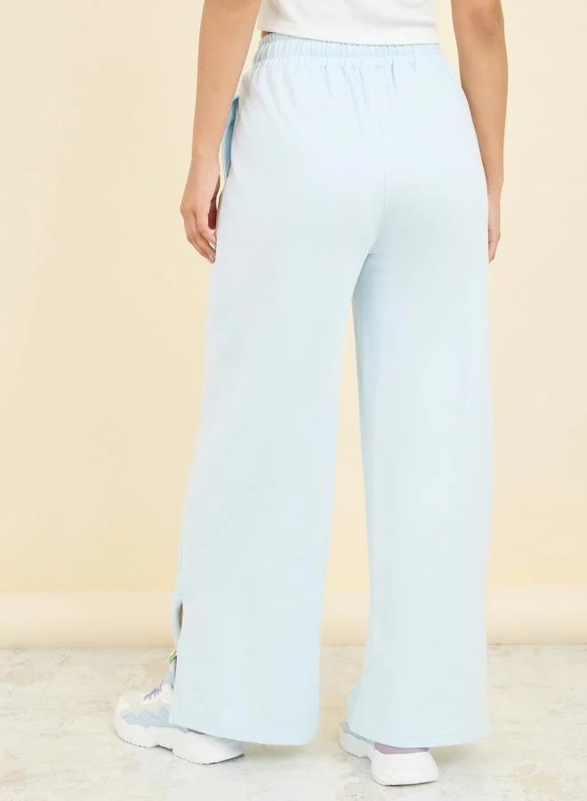 Styli High Rise Side Slit Hem Jogger