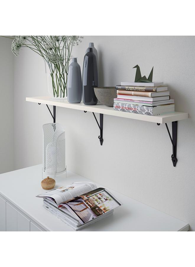 erorex Wall Shelf, White/Anthracite, 120X20 Cm - Image 3