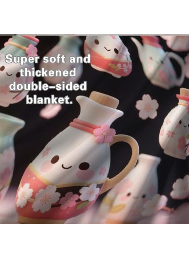 عام بطانية رقيقة من الفانيلا (حرارة ومريحة، ومناسبة للنوم واستخدام اللعبة والغبار والرمل) 150 سم * 200 سم - 130 - Image 1