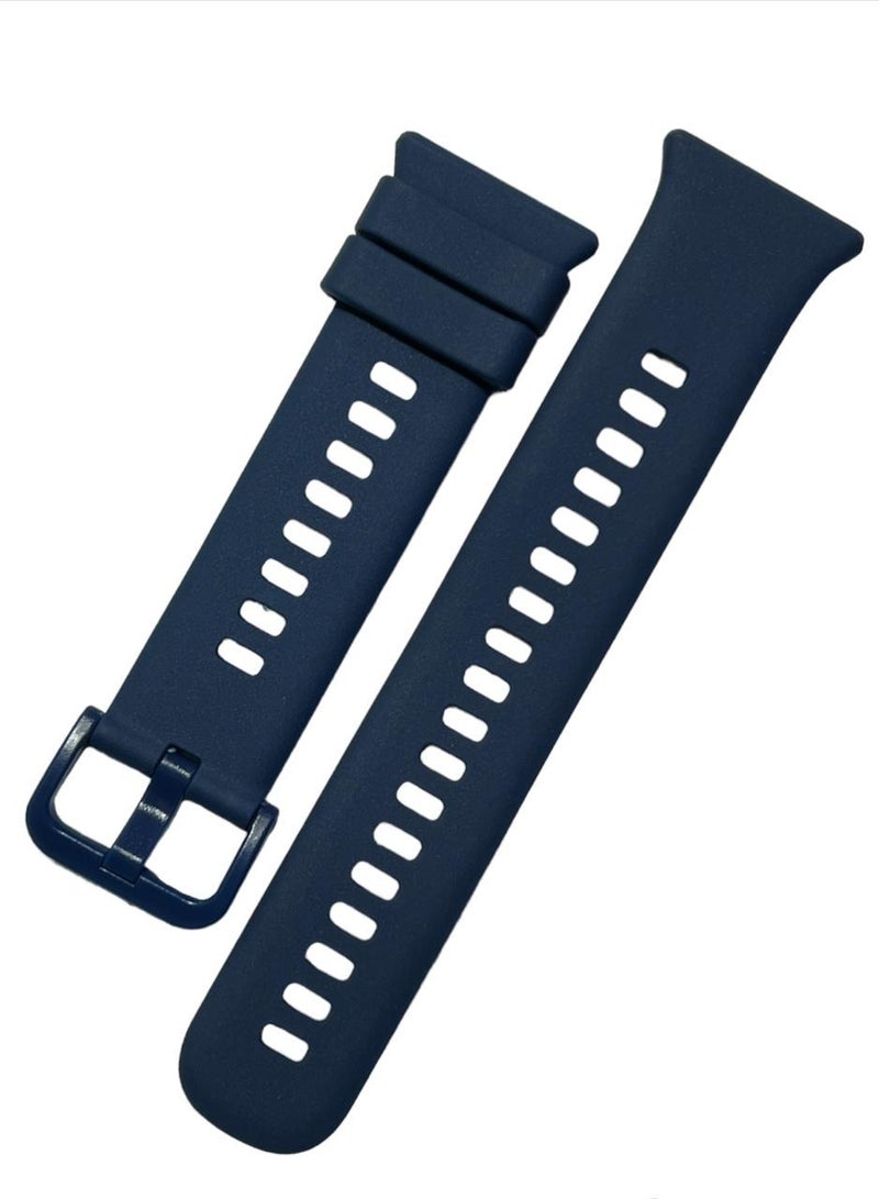 Silicone Sport Band For Huawei Watch Fit 2 Pure Color Silicone Watch Band BLUE - Image 2