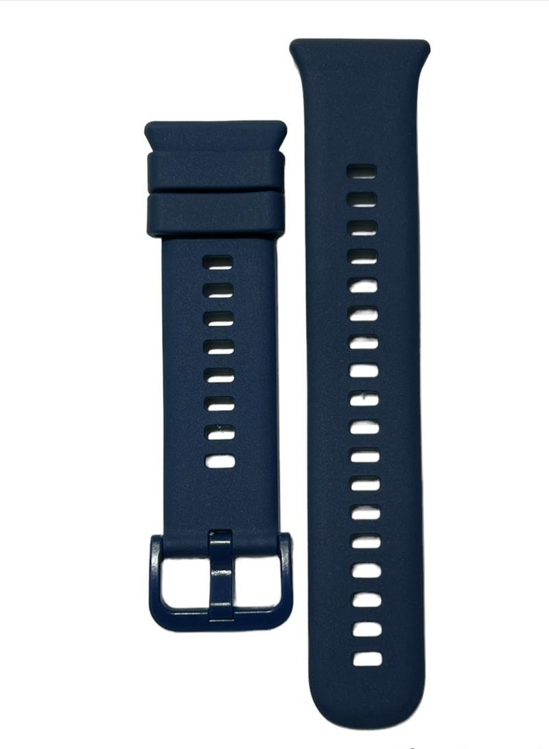 Silicone Sport Band For Huawei Watch Fit 2 Pure Color Silicone Watch Band BLUE - Image 3