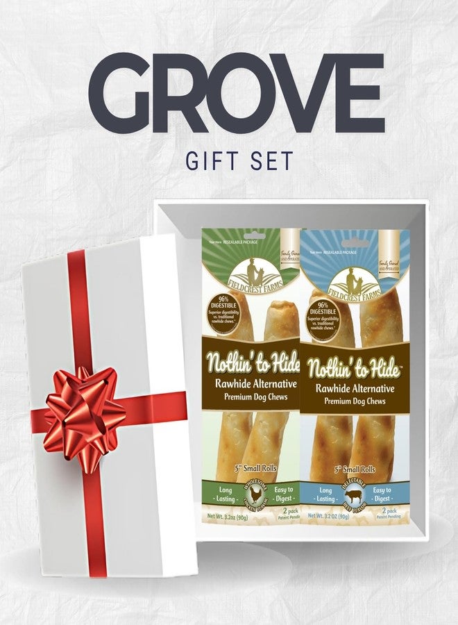 GROVE Fieldcrest Farms Nothin’ to Hide Beef Grain Free Chews for Dogs 5 in. 2 pk Bundle with Dog Treat Chew – Beef Chews for Dogs, Grain‑Free, Natural Chewing Snack – Gift Set (2 Items) - Image 5