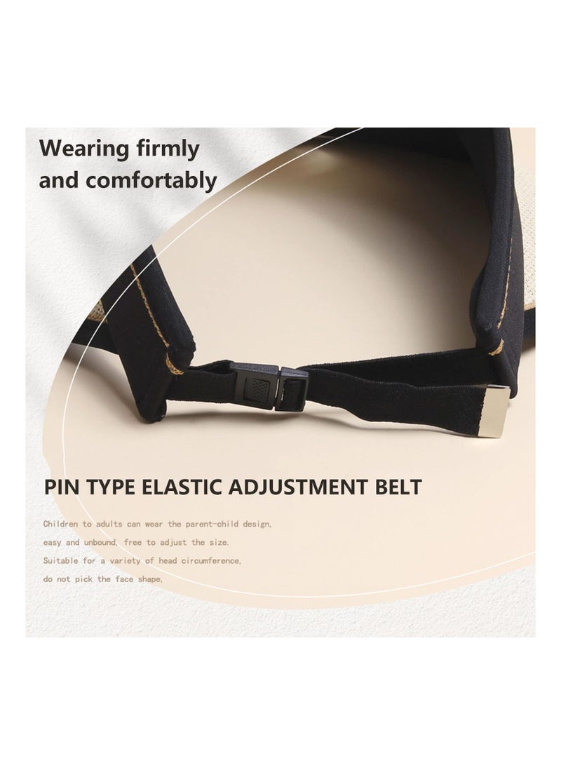 SYOSI Sun Visor Hats with Fan, UPF 50+ Visor with Built-in Fan 2 in 1 Fan Visor Hat Outdoor Cooling Hat Portable Fan Hat Adjustable Visor Fan Sun Protection Hat with 3 Temp Modes for Women Travel - Image 3