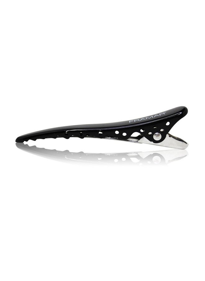 framar Black Big Bite Clips Set Of 4 Professional Hair Clips Hair Clips For Styling Clips For Hair Metal Hair Clips Extra Grip & Durable  - Image 4