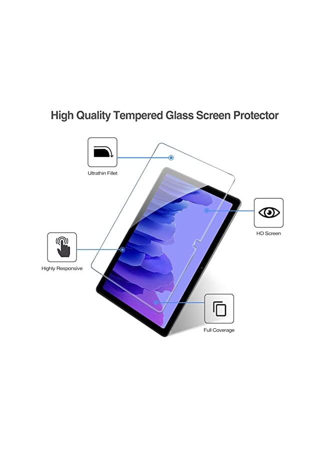 Procases [2 Pack] ProCase Galaxy Tab A7 10.4 Screen Protector 2022 2020 (SM-T503/T500/T505/T507), Tempered Glass Screen Film Guard for 10.4 Inch Galaxy Tab A7 Tablet - Image 4