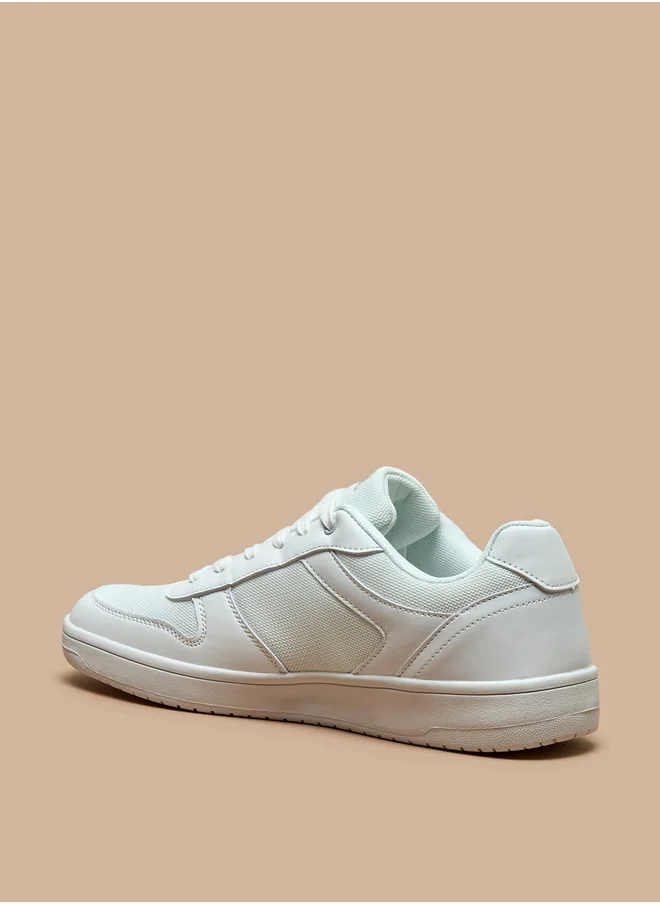 ال بي ال من شو اكسبرس Textured Low Ankle Lace-Up Sneakers