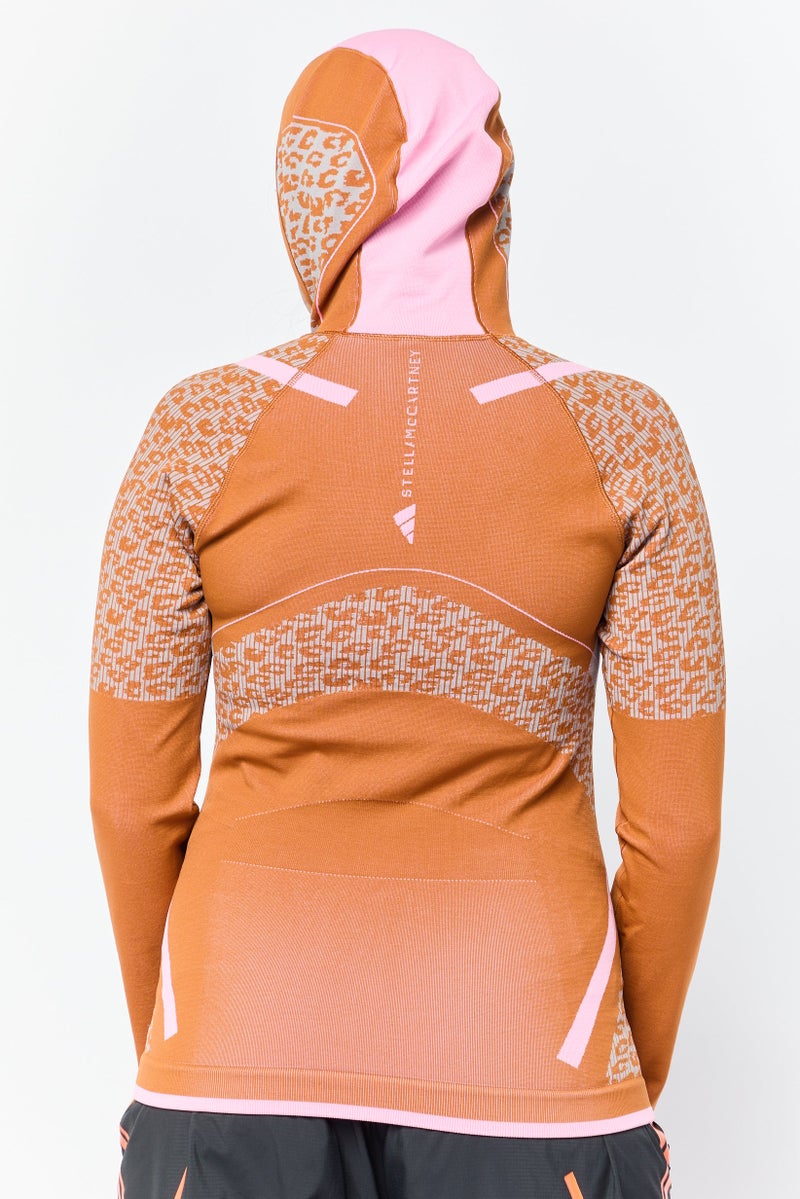 Adidas Adidas by Stella McCartney Women Sportswear Fit Long Sleeves Seamless Training Hoodie, Multicolor - Image 4
