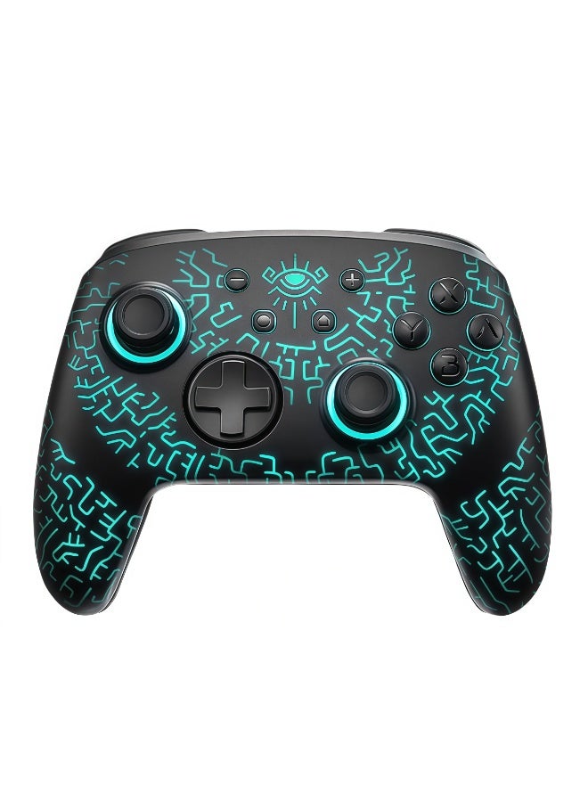 FUNLAB FUNLAB Switch Pro Controller Wireless Compatible with Switch/OLED/Lite, Firefly Bluetooth Remote Gamepad with Hall Effect Joysticks/RGB 7 LED Colors/Paddle/Turbo/Motion Control  - Image 5