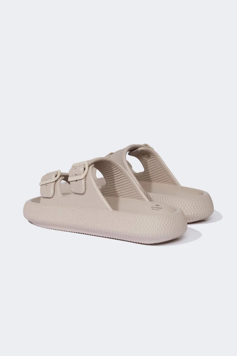 Defacto  Man Thick Sole Double Band Eva Slippers for Men | Best Price UAE