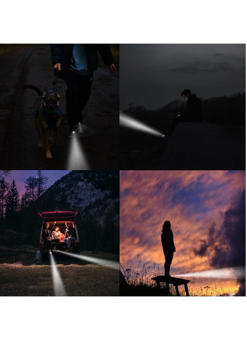 Croc Charm 2 Pcs Rechargeable Headlights Lights Flashlight Attachment for Croc Light Up Charm Accessories for Kids Boys Adults Men, Clip on Clog Headlight Flashlight Lights - Image 2