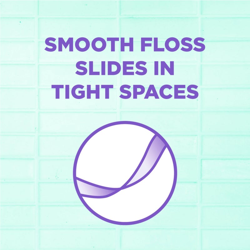 Gum GUM Comfort Slide Floss Picks - Perfect for Tight Teeth - Extra Strong Shred-Resistant Dental Floss, Easy Grip Handle - Dental Flossers for Adults - Fresh Mint Flavor, 90 ct - Image 4