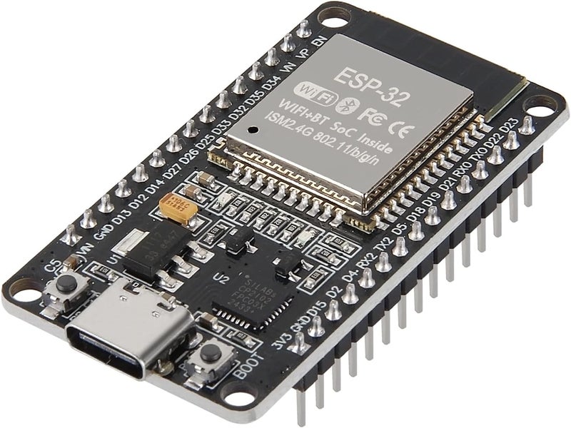 AiTrip 1PCS Type-C ESP32 ESP-WROOM-32 Development Board WiFi + Bluetooth CP2102 Dual Core 2.4Ghz Microcontroller Compatible with Arduino (ESP32 30P, Type-C) - Image 1