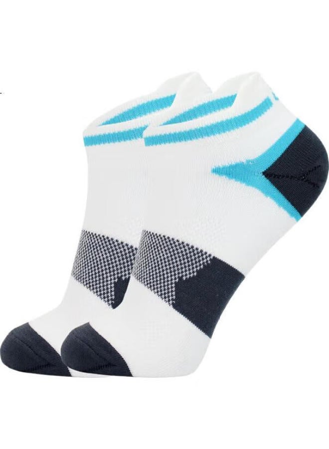 Md Men'S Running Socks With Terry Bottom, Sweat-Absorbing, Marathon Sports Socks, High-Back, Anti-Chafing, Mesh Breathable, 3 Pairs Per Pack - Image 1