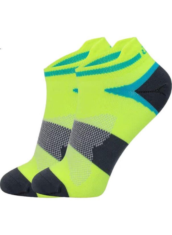 Md Men'S Running Socks With Terry Bottom, Sweat-Absorbing, Marathon Sports Socks, High-Back, Anti-Chafing, Mesh Breathable, 3 Pairs Per Pack - Image 2