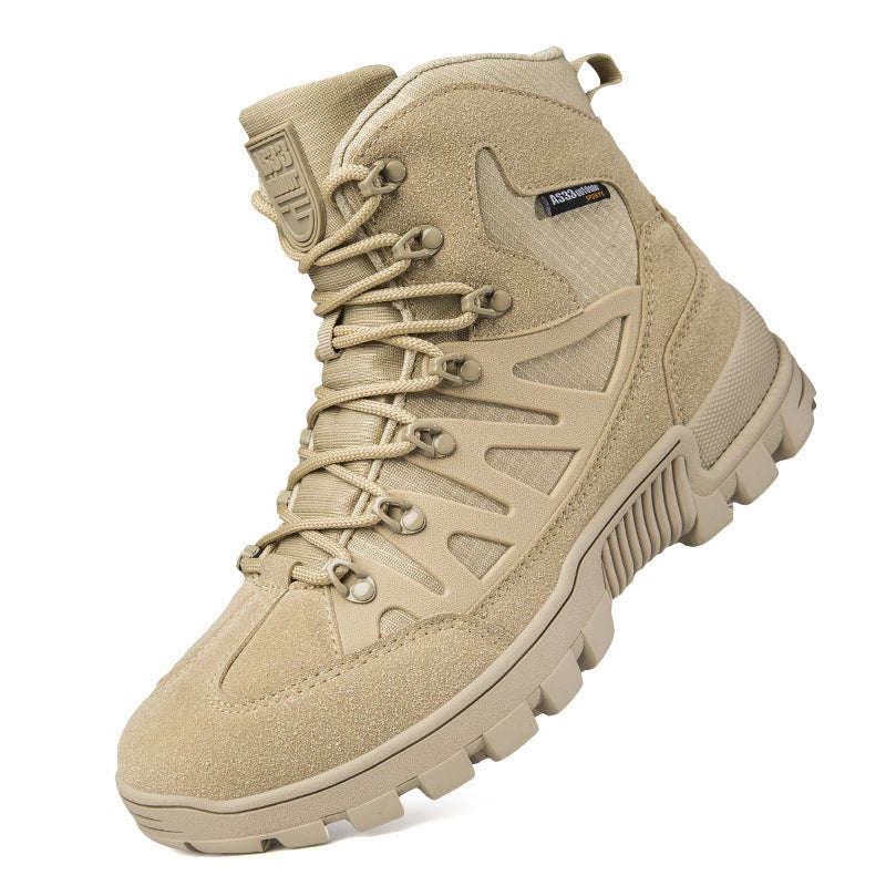 Non-Slip Wear-Resistant Hiking Camping Climbing Tactical Shoes Desert Combat Boots Black Outdoor High-Top Combat Tactical Military Boots - Image 5
