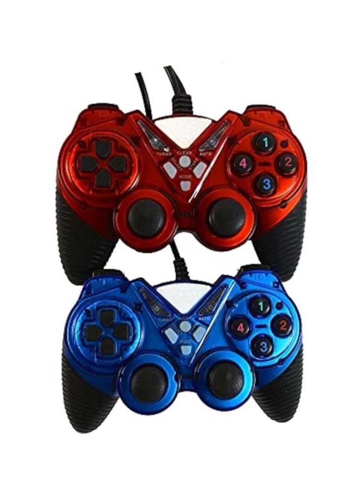 USB 2.0 Dual Game Controller with Vibration Function for PC or Laptop 