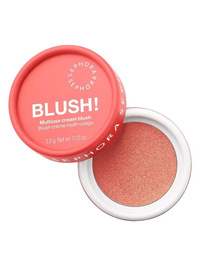 SEPHORA COLLECTION Blush! Multiuse Cream Blush 02 Tangy Grapefruit – Bright Warm Coral Cream Blush for Cheeks & Lips 0.12 oz / 3.5 g - Image 1