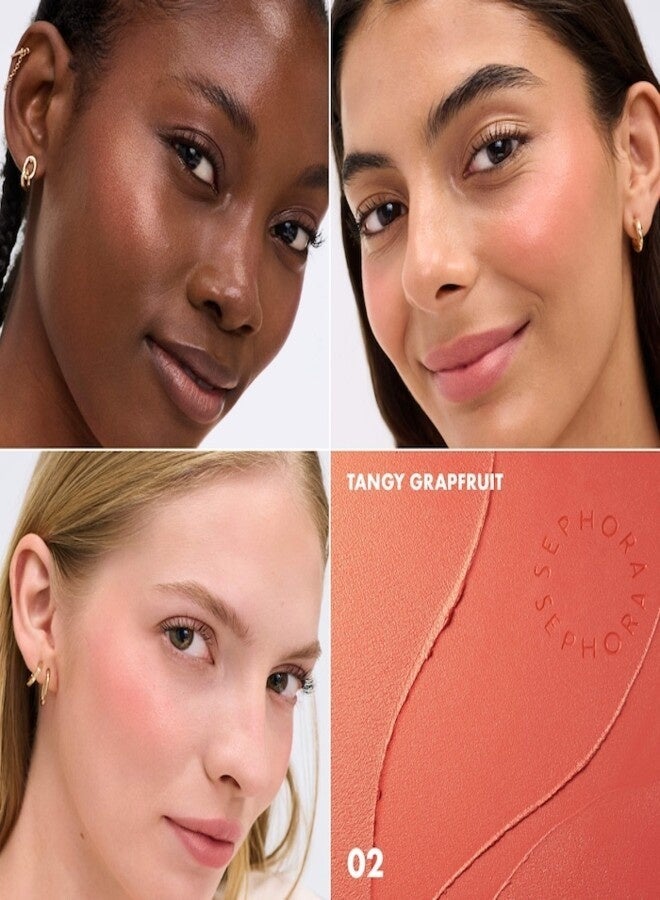 SEPHORA COLLECTION Blush! Multiuse Cream Blush 02 Tangy Grapefruit – Bright Warm Coral Cream Blush for Cheeks & Lips 0.12 oz / 3.5 g - Image 2