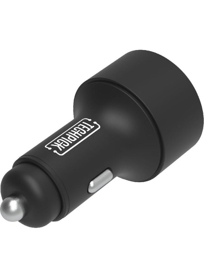 Techpick Car Charger – Fast Charging, Dual USB, Compact Design - Image 1