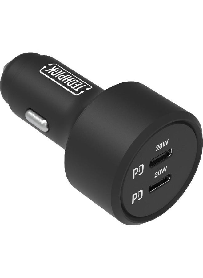 Techpick Car Charger – Fast Charging, Dual USB, Compact Design - Image 2