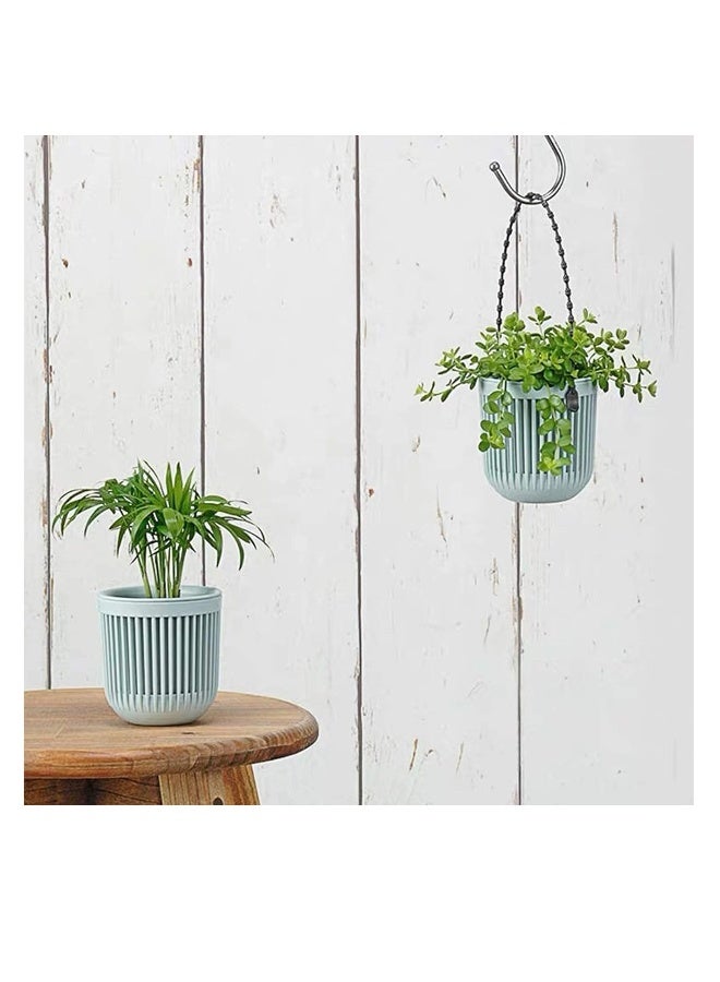 Generic Succulent Planters Pots with Drainage 6 Pack 3.5‘’ Two-Piece Succulent Planters Pots with Drainage, Flexible Removable Handle Planting Pots Flower Pots Small Planter Pots for Mini Plants - Image 5