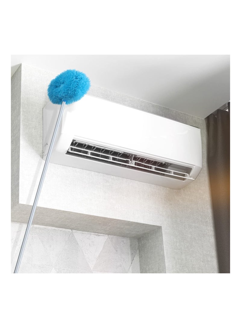 شو وو "Ceiling Fan Cleaner with Extension Handle, Long Reusable Microfiber Blade Ceiling Duster for Cleaning Wall Furniture Bookshelves Door (Blue) " - Image 1