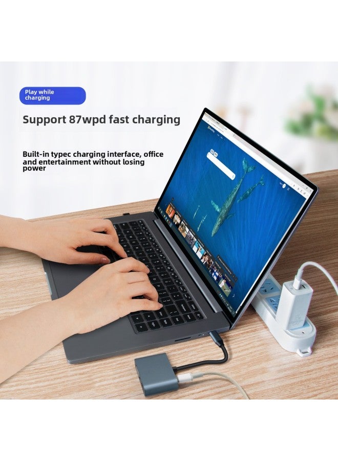Type-c To Hdtv Vga 2-in -1 Converter Type-c To Hdtv 4-in -1 HD Expansion Dock 4k-Color:4-in-1 - Image 5