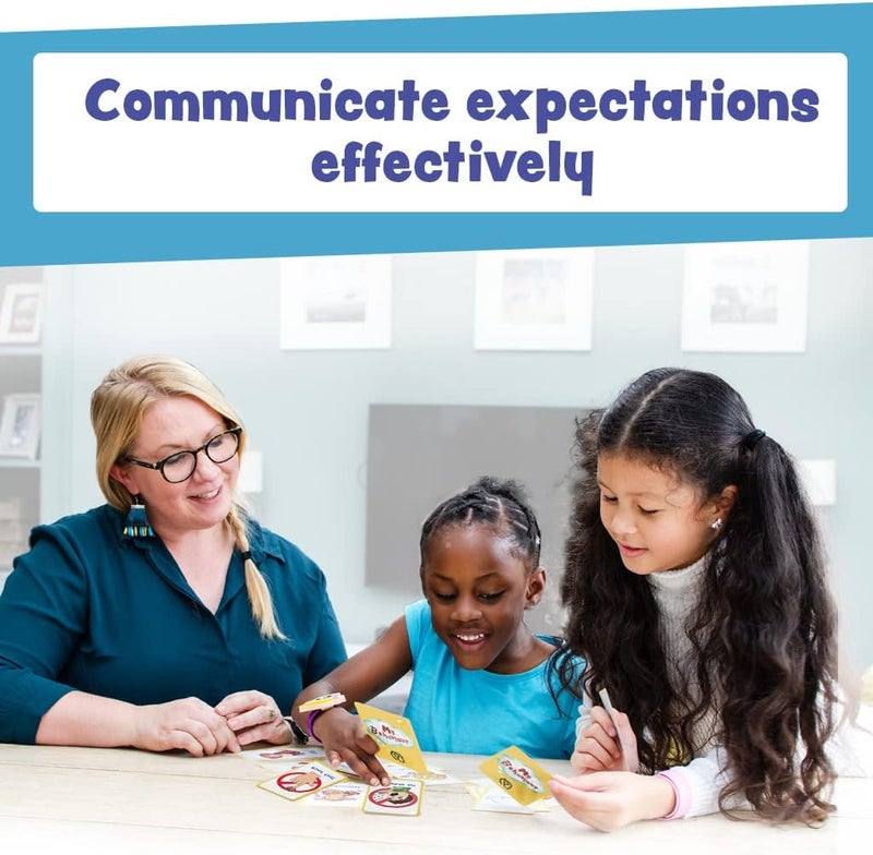 Amonev My Behaviour Cards 27 Flash Cards for Visual aid Special Ed, Speech Delay Non Verbal Children and Adults with Autism or Special Needs - Image 4