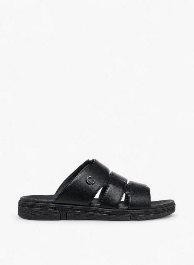 Le Confort Men Solid Slip-On Comfort Sandals - Image 2