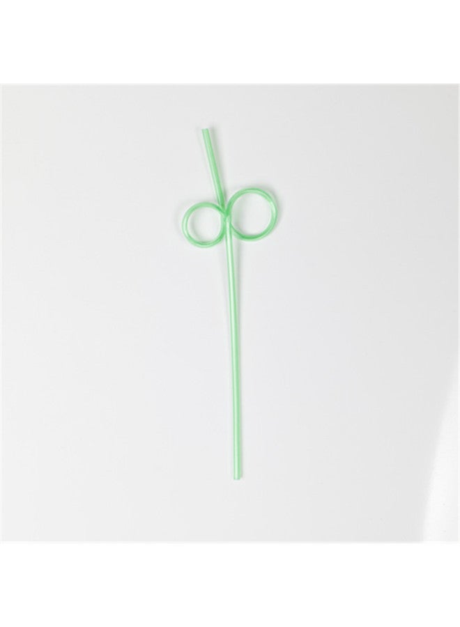 Petg Artistic Bendable Straws Reusable Pet Shaped Straws Everyday Kitchen Drinking Utensils-Color:Second Ring  - Image 1