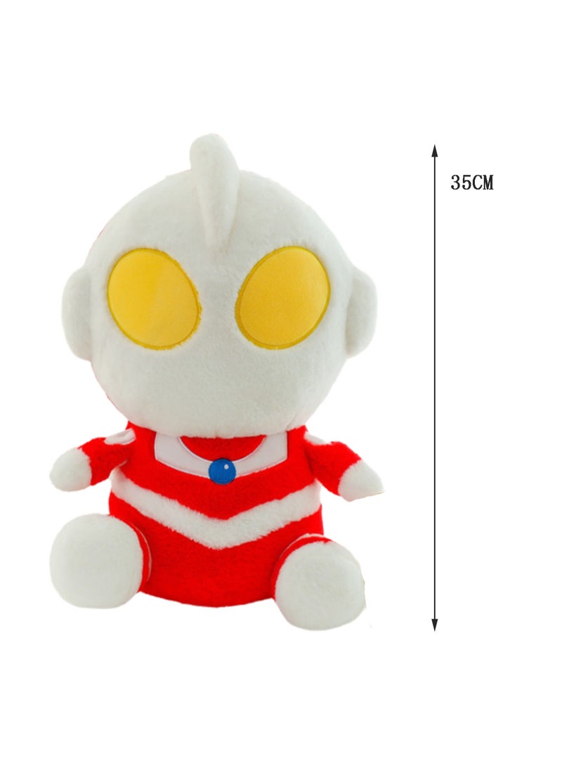 Generic - 35 CM Cartoon Ultraman Plush Toy Soft Stuffed Cute Doll For Girls And Boys All Ages Gift - Image 1