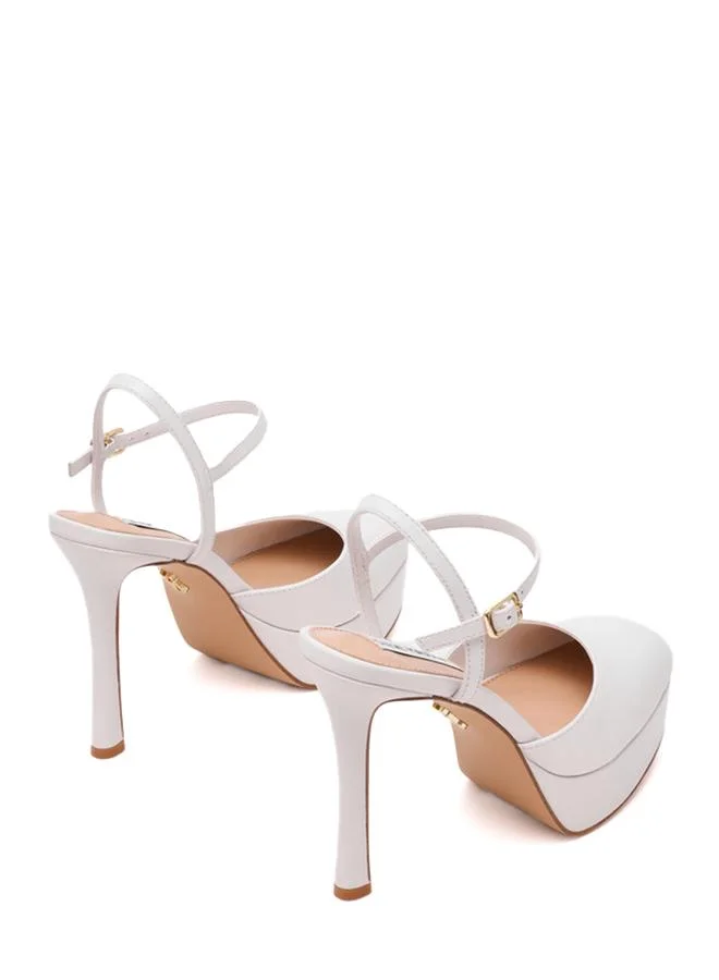 Steve Madden  Ravished White Women's Ankle-Strap Pumps for Women | Best Price UAE
