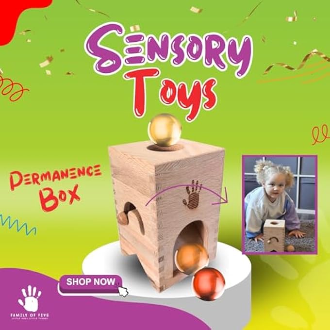 OAK PERMANENCE BOX SENSORY MONTESSORI TOYS - Image 4